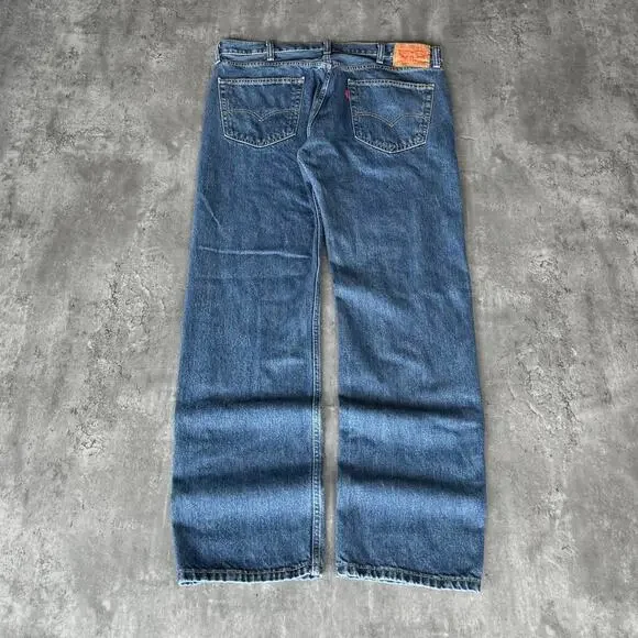 Vintage Y2K Levi’s 505 Skater Grunge Cyber Streetwear Denim Jeans - Picture 2 of 3